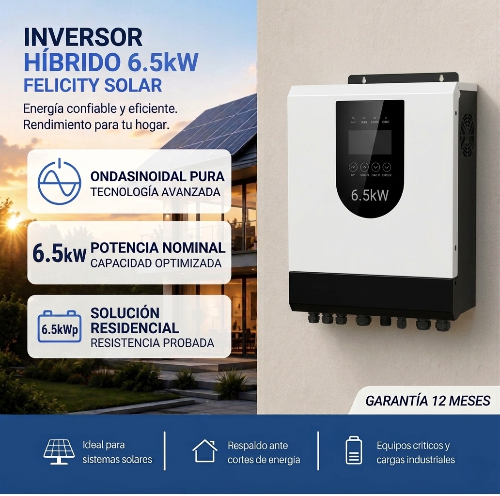 INVERSOR HÍBRIDO PARALELO 6.5 kW 48V