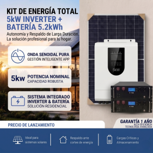 Kit Solar Híbrido 5 kW Profesional