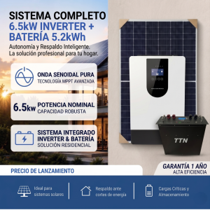Kit Solar Híbrido 6.5kW Profesional