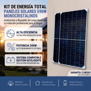 PANEL SOLAR FSMH-590W Monocristalino